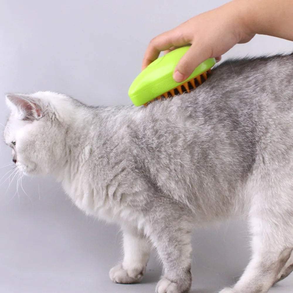 Cepillo vaporizador atrapa pelos