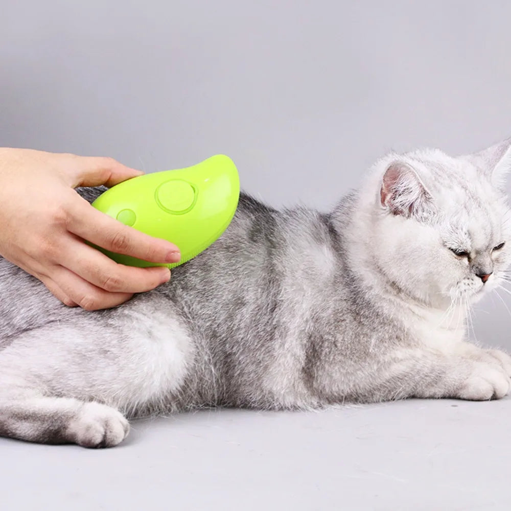 Cepillo vaporizador atrapa pelos